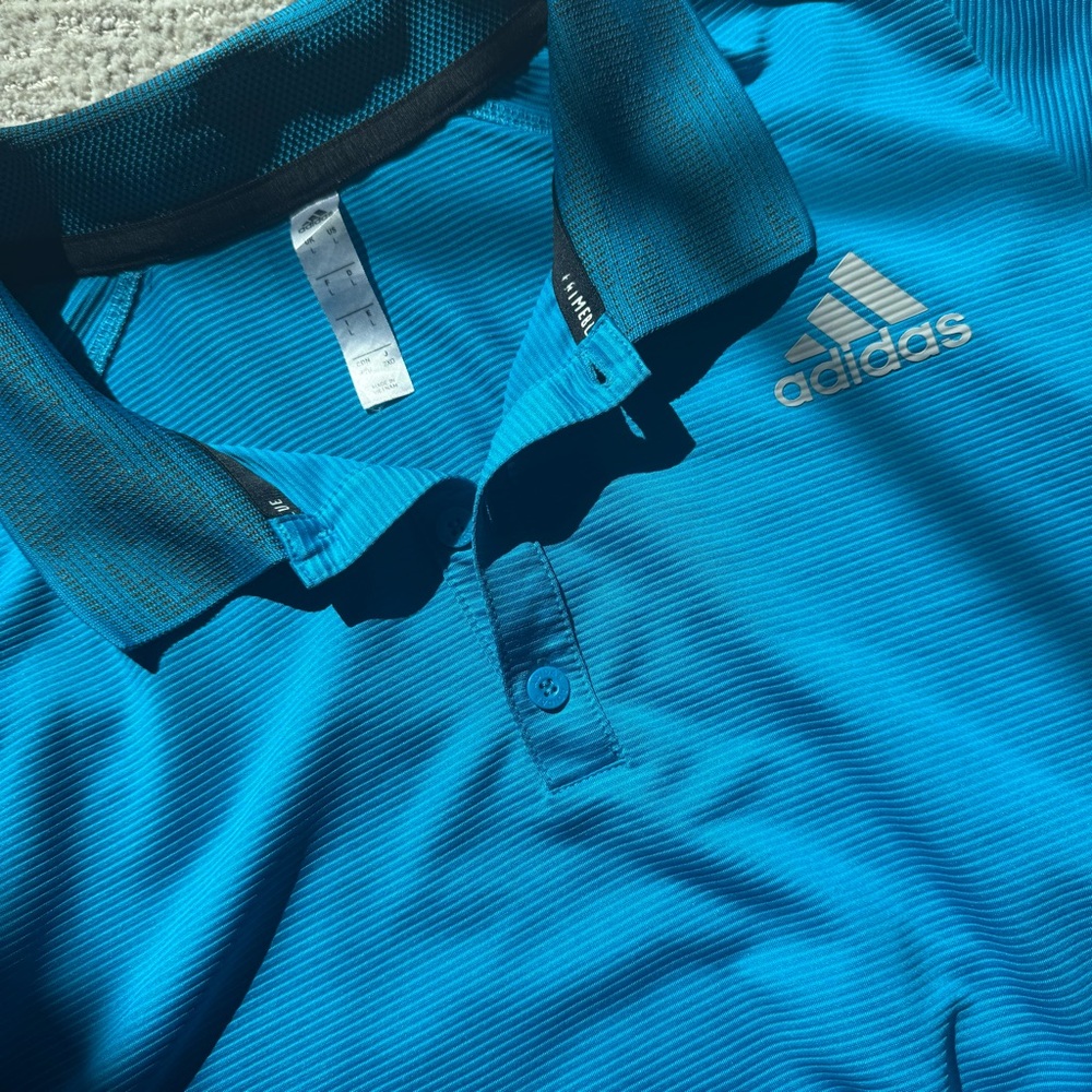 Adidas Men's Vibrant Blue Polo